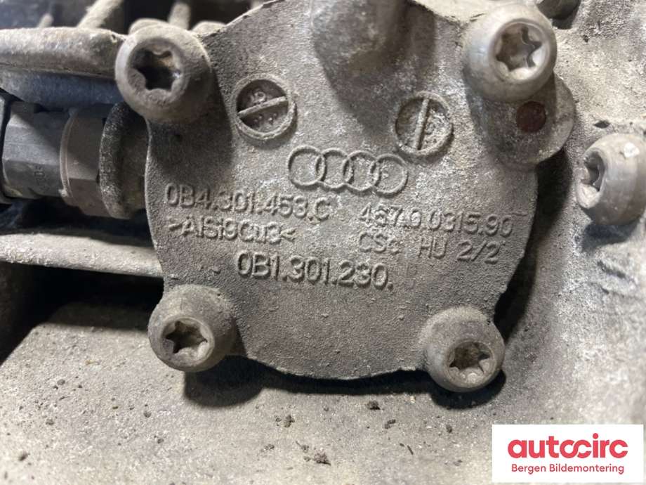 Girkasse manuell 6-trinn til Audi A4 2007-2014 (Type IV) (B8) (B8) (AUDI|0B2 300 028 A|)