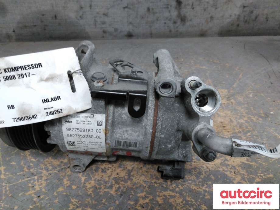 Aircondition kompressor til Peugeot 5008 2017-->> (Type II)  (PEUGEOT|98 126 821 80||9827529180-00)