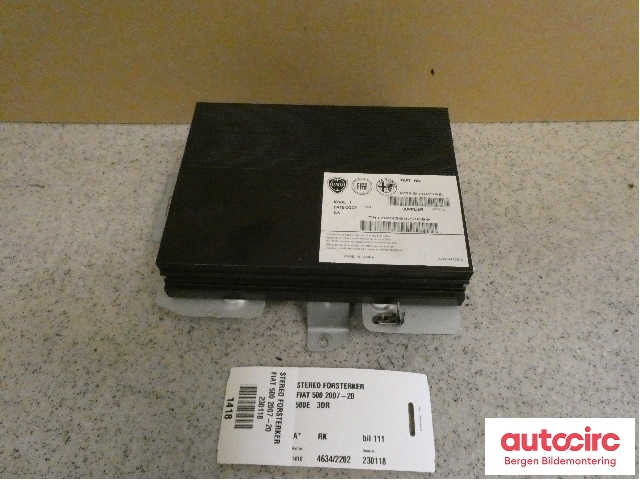 Bilstereo forsterker til Fiat 500 2008-2020 (FIAT|05091805AE|)