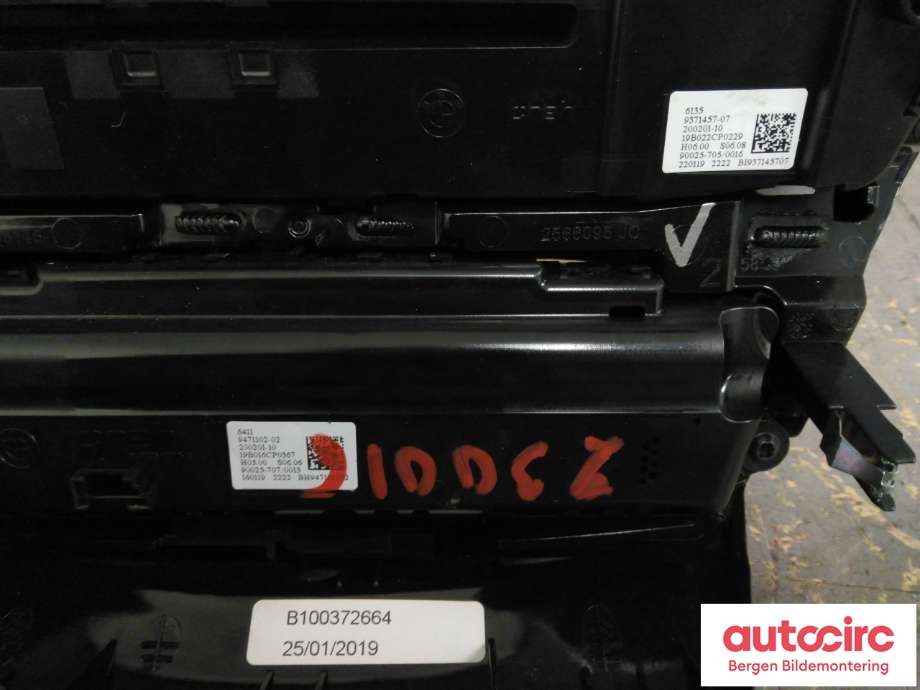 Varmeapparat betjening til BMW X1 2015-2022 (F48) (F48) (BMW|64 11 9 461 405|)