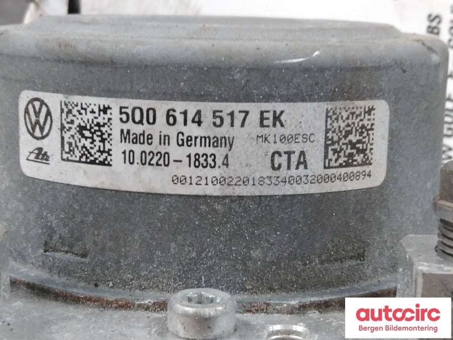Styreenhet ABS til VW e-Golf 2017-2020 (Fase 2)  (VOLKSWAGEN|5Q0 614 517 EK|)