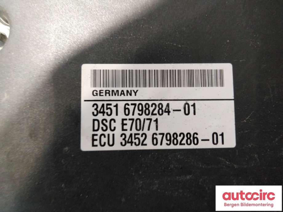 Styreenhet ABS til BMW X5 2007-2013 (E70) (E70) (BMW|34 51 6 865 025||6798284-01)