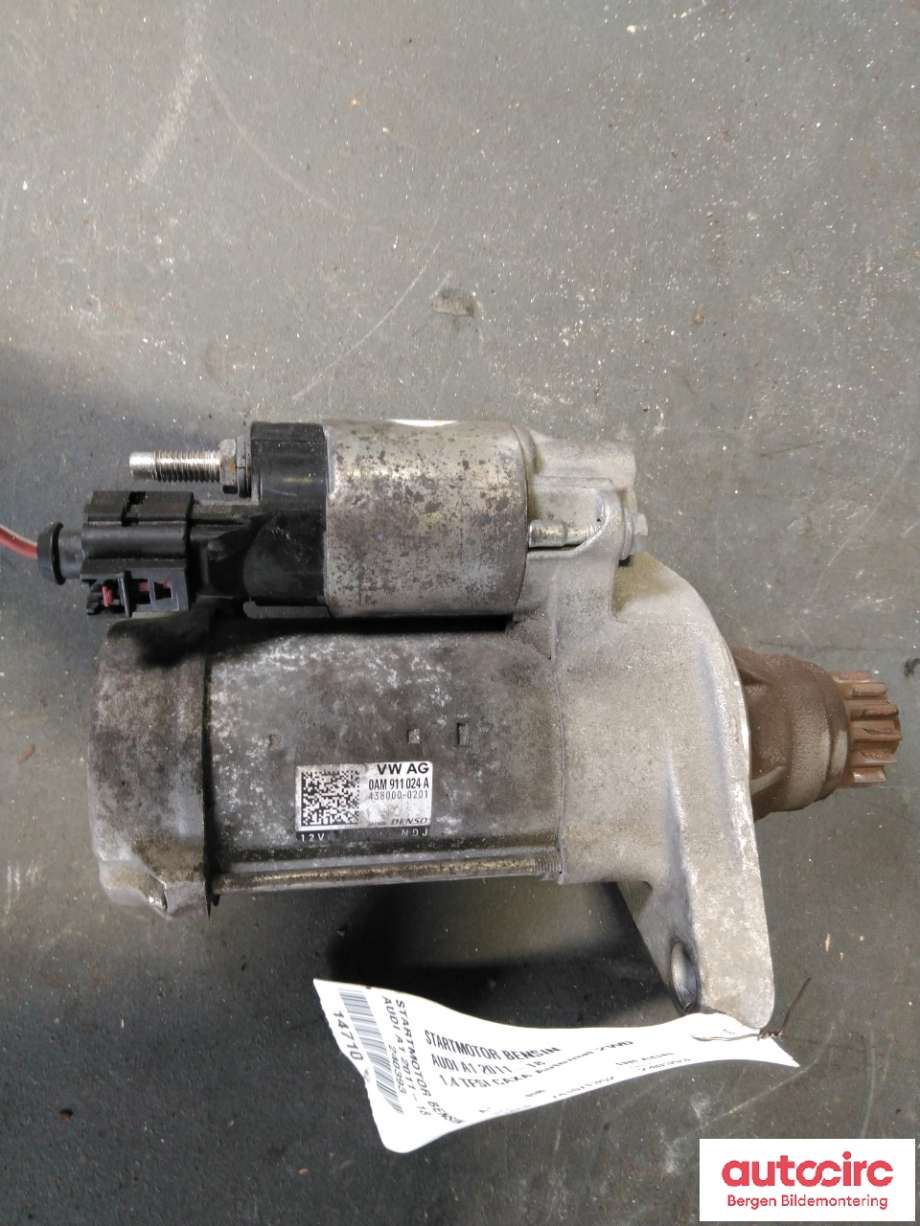 Starter til Audi A1 2010-2014 (Type I, Fase 1)  (AUDI|0AM 911 024 A|)