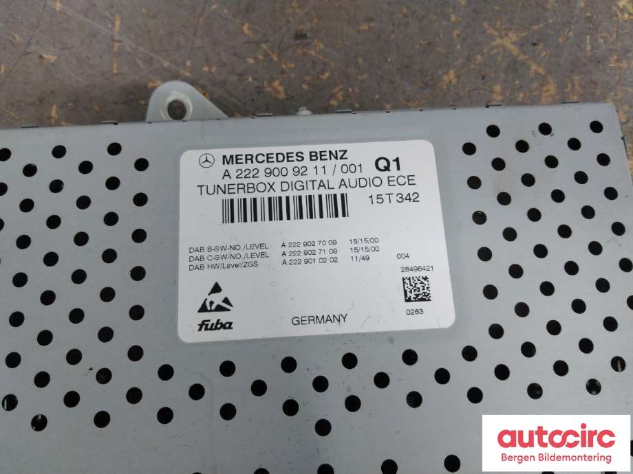 Bilstereo diverse til Mercedes B-Klasse 2011-2018 (W246) (W246) (MERCEDES|A 222 900 51 17||A 222 900 92 11)