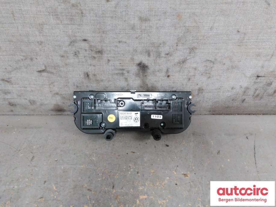 Varmeapparat betjening til VW e-Golf 2014-2017 (Fase 1)  (VOLKSWAGEN|5GE 907 044 AD|)