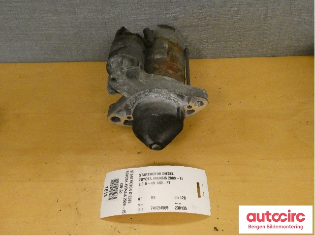 Starter diesel til Toyota Avensis 2009-2015 (Type III, Fase 1)  (TOYOTA|281000R010|)