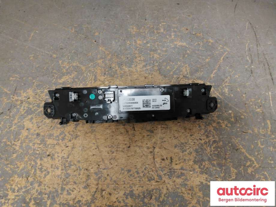 Varmeapparat betjening til Opel Insignia B 2017-->> (OPEL|39177121||39113538)