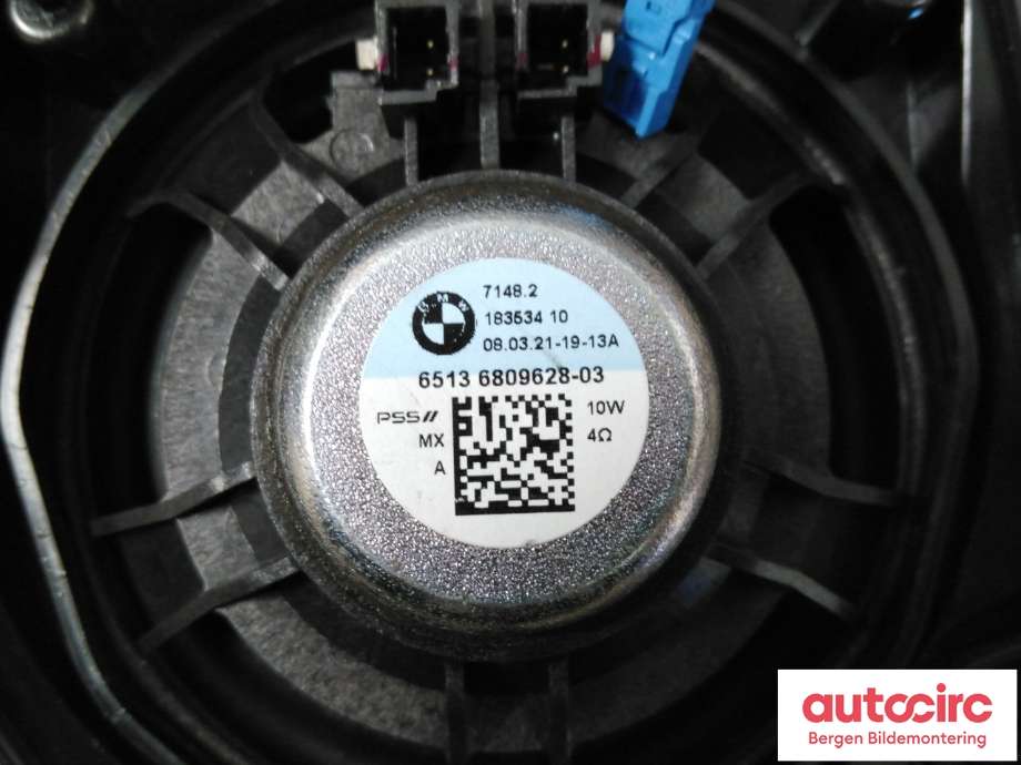 Bilstereo høyttaler til BMW X3 2017-->> (G01) (G01) (BMW|65 13 6 809 628|)