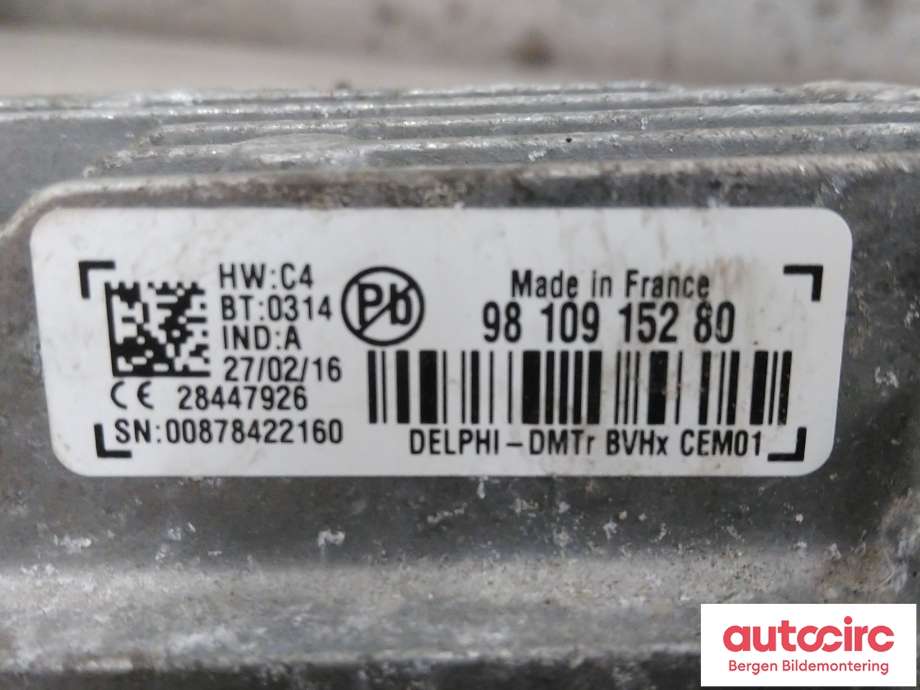Styreenhet tenning til Citroën C4 2011-2017 (Type II) (CITROEN|98 108 583 80|)