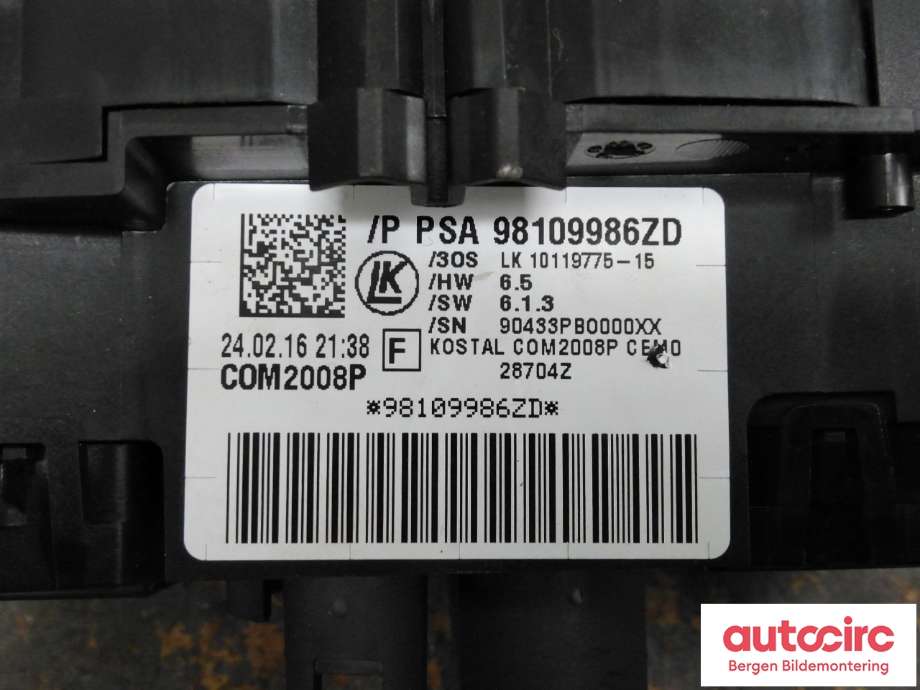 Bryter combi til Citroën C4 2011-2017 (Type II) (CITROEN|98 199 448 ZD|)