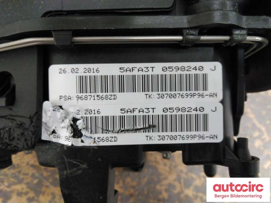 Airbag rattpute til Citroën C4 2011-2017 (Type II)  (CITROEN|16 719 701 ZD|)