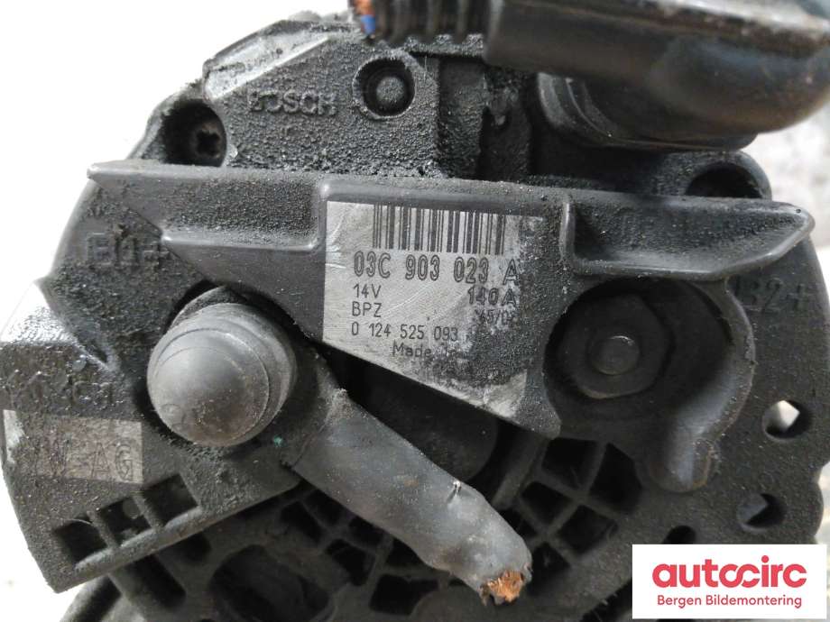 Dynamo til VW Scirocco 2008-2013  (VOLKSWAGEN|03C 903 024 J|)