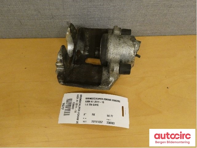 Bremsecaliper venstre foran til Audi A1 2010-2014 (Type I, Fase 1) (AUDI|1K0 615 123 E|)