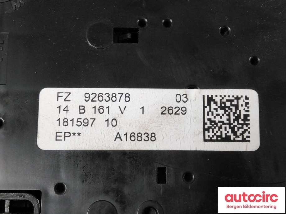 Bryter diverse til BMW 3-Serie 2012-2018 (F30/F31/F34) (F30/F31/F34) (BMW|63 31 9 312 494||9263878)
