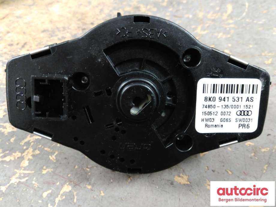 Bryter lys til Audi A4 2007-2014 (Type IV) (B8) (B8) (AUDI|8K0 941 531 AS|)
