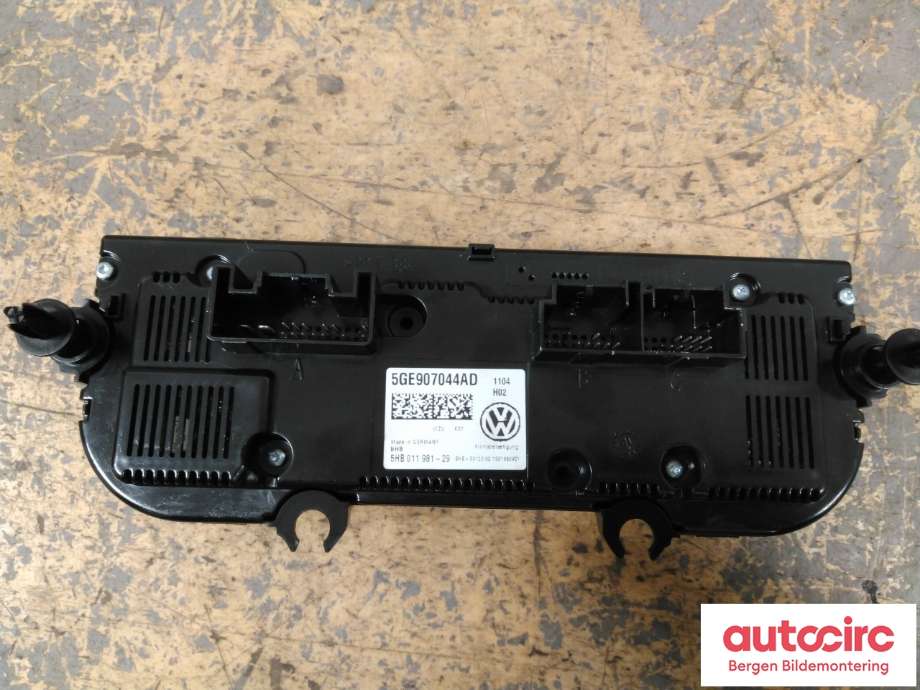 Varmeapparat betjening til VW e-Golf 2014-2017 (Fase 1) (VOLKSWAGEN|5GE 907 044 AD|)