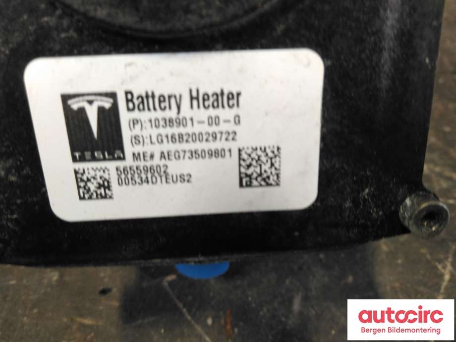 Diverse deler til Tesla Model S 2013-2016 (Fase 1)  (TESLA|1038901-00-K||1038901-00-G)