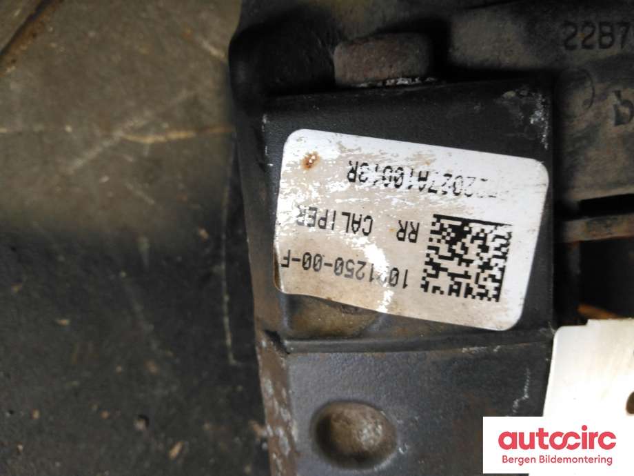 Bremsecaliper høyre bak til Tesla Model S 2013-2016 (Fase 1) (TESLA|1021250-00-F|)