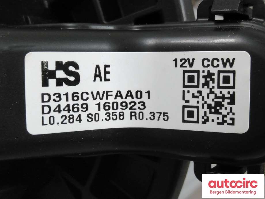 Varmeapparat motor til Hyundai Ioniq Electric 2016-2019 (Fase 1) (HYUNDAI|97113G 2000|)