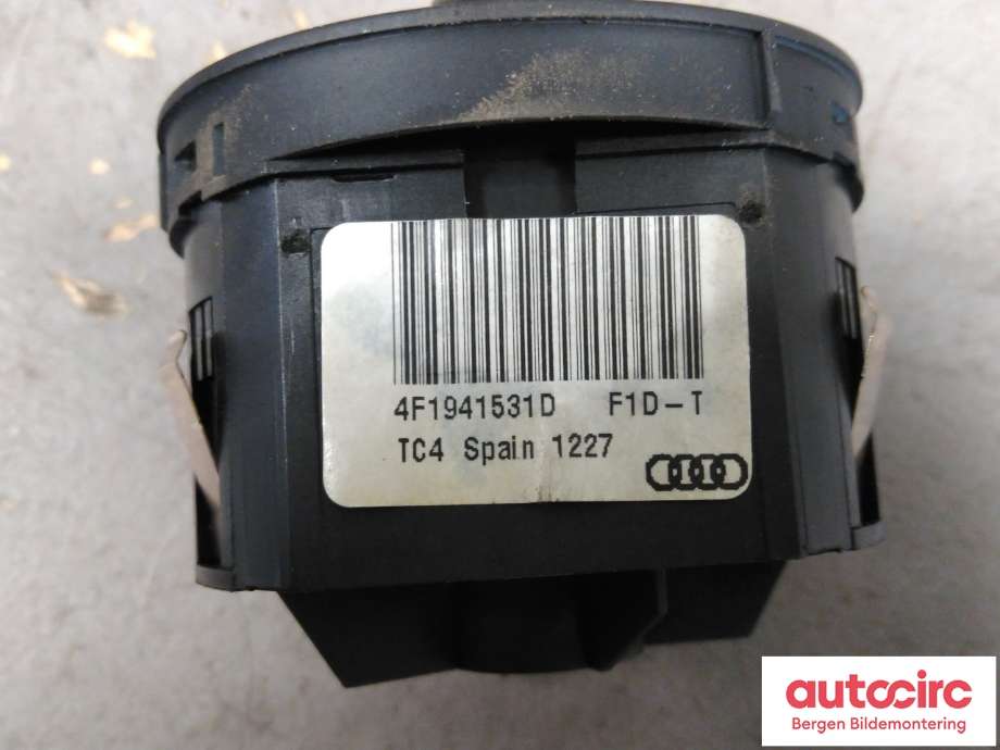Bryter lys til Audi A6 2008-2011 (Type III, Fase 2) (C6) (C6) (AUDI|4F1 941 531 E||4F1941531D)