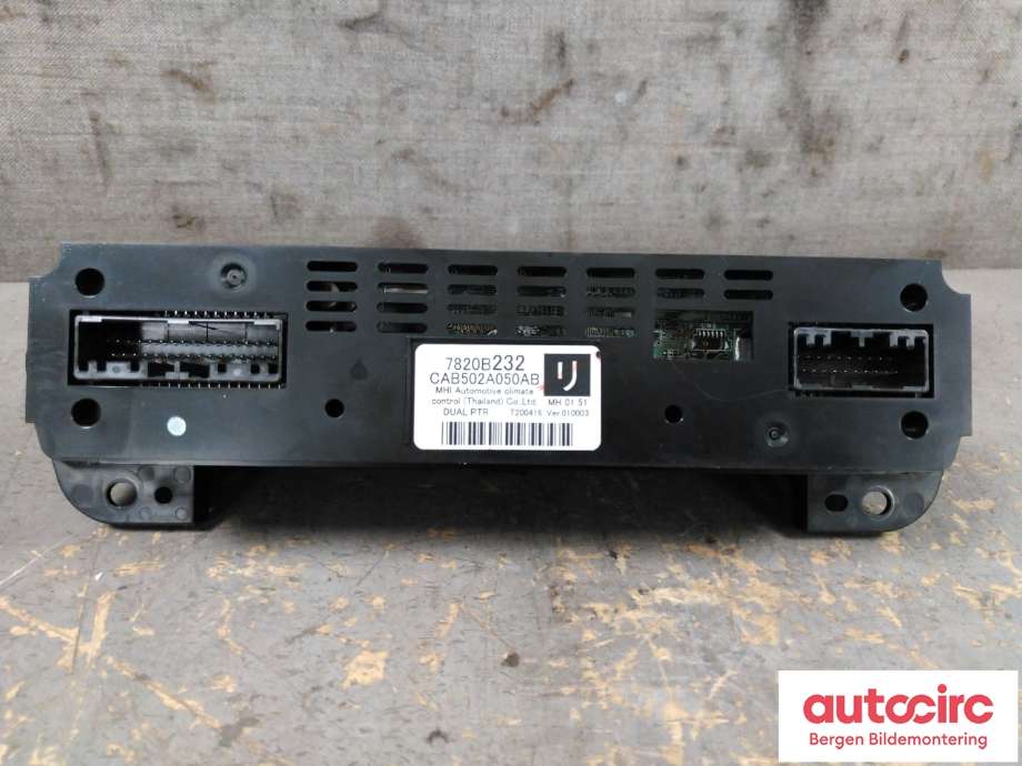 Varmeapparat betjening til Mitsubishi Outlander 2015-->> (Type III, Fase 2)  (MITSUBISHI|7820B232|)