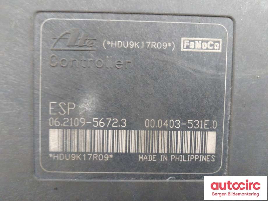 ABS sentral til Ford Fiesta 2008-2012 (Type VI, Fase 1) (FORD|1715773||8V51-2C405-BD)