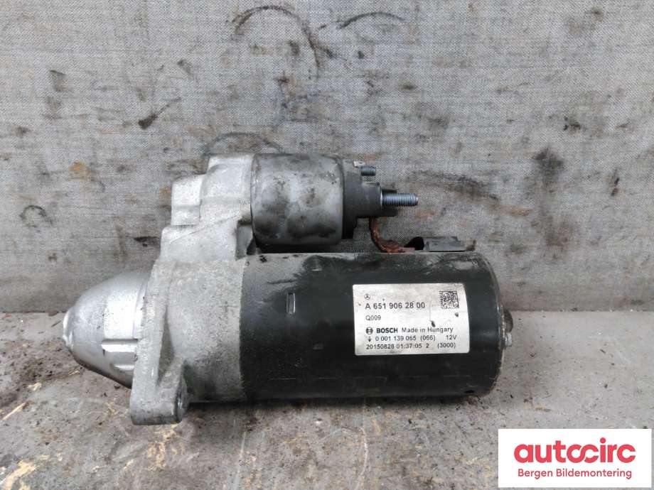 Starter diesel til Mercedes GLE 2015-2018 (Fase 2) (W166) (W166) (MERCEDES|A 651 906 28 00|)