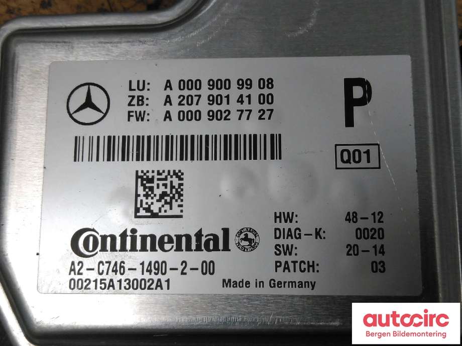 Kamera til Mercedes GLE 2015-2018 (Fase 2) (W166) (W166) (MERCEDES|A 000 900 99 08||A 000 900 92 15)