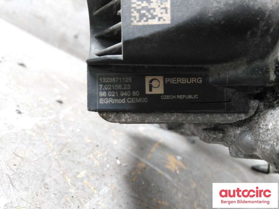 EGR-ventil til Citroën C4, Picasso 2013-2018 (Type II) (CITROEN|98 021 940 80|)
