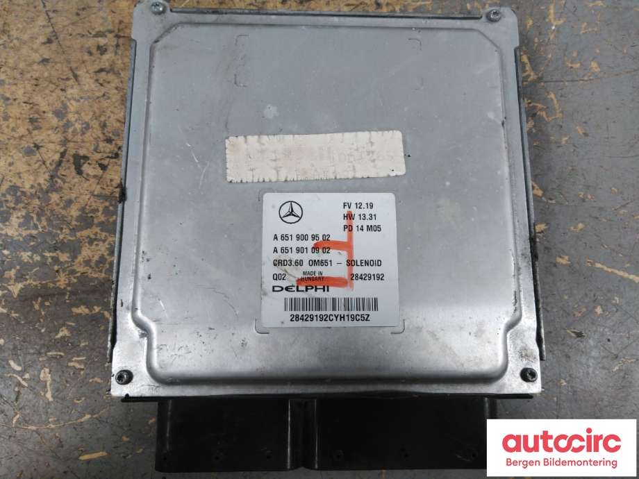 Styreenhet motor til Mercedes A-Klasse 2012-2018 (W176) (W176) (MERCEDES|A 651 900 96 02|)