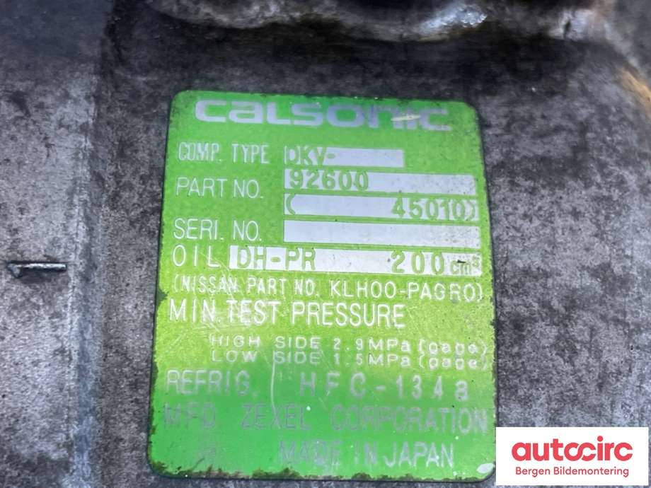Aircondition kompressor til Nissan 200 SX 1995-1998 (S14) (S14) (NISSAN|9260082F15|9260082F16|)