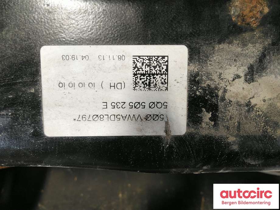 Bakaksel til VW Golf VII 2012-2017 (Fase 1)  (VOLKSWAGEN|5Q0 505 235 E|)