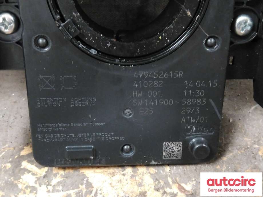 Bryter combi til Renault Kadjar 2015-->>  (RENAULT|255678341R|)