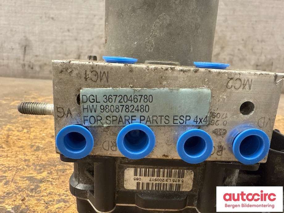 Styreenhet ABS til Peugeot Partner 2015-2019 (Type II, Fase 2) (PEUGEOT|16 735 786 80|)