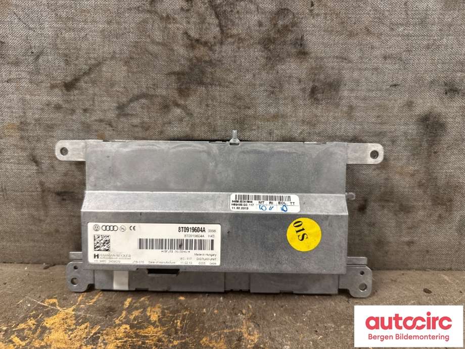 Instrument kjørecomputer til Audi A5 2007-2016 (Type I) (AUDI|8T0 919 604 B|8T0 919 604 A|)
