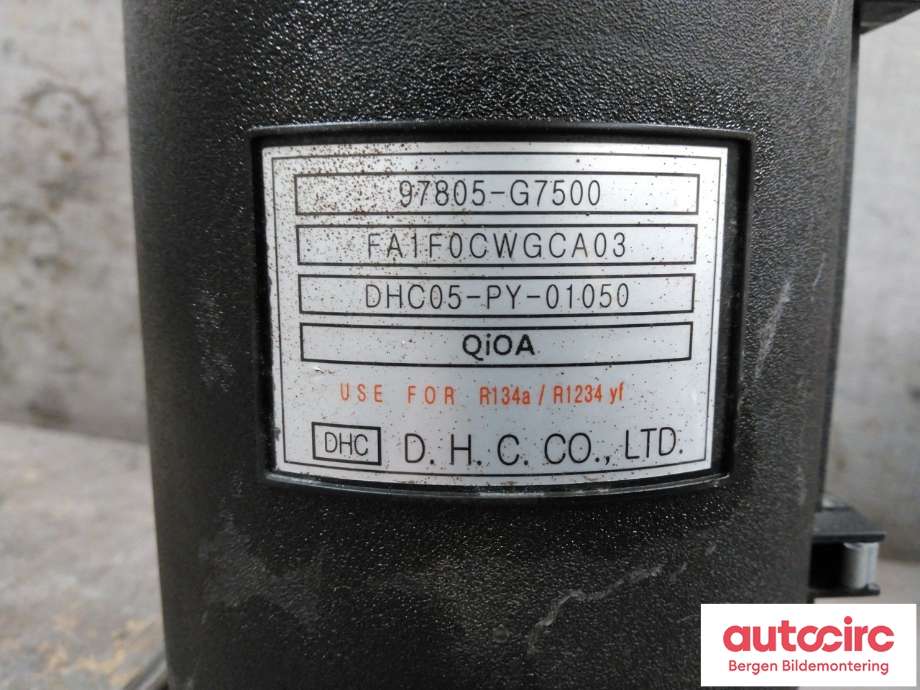 Kullfilter (boks) til Hyundai Ioniq Electric 2019-->> (Fase 2) (HYUNDAI|97805G7500|)