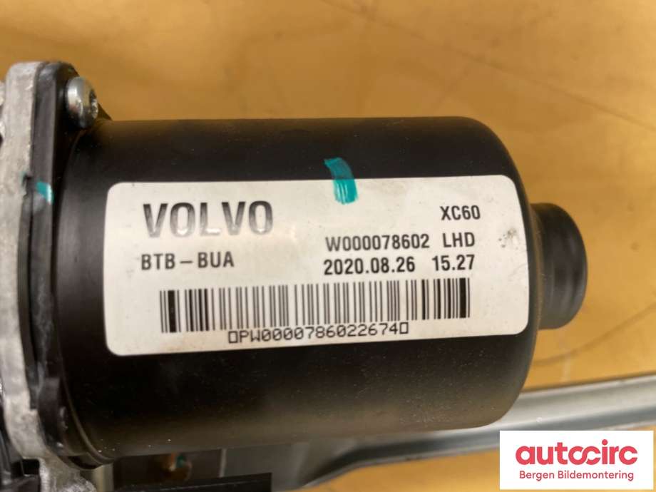 Viskermotor frontrute til Volvo XC60 2017-->> (Type II)  (VOLVO|31416776|W000078602|)