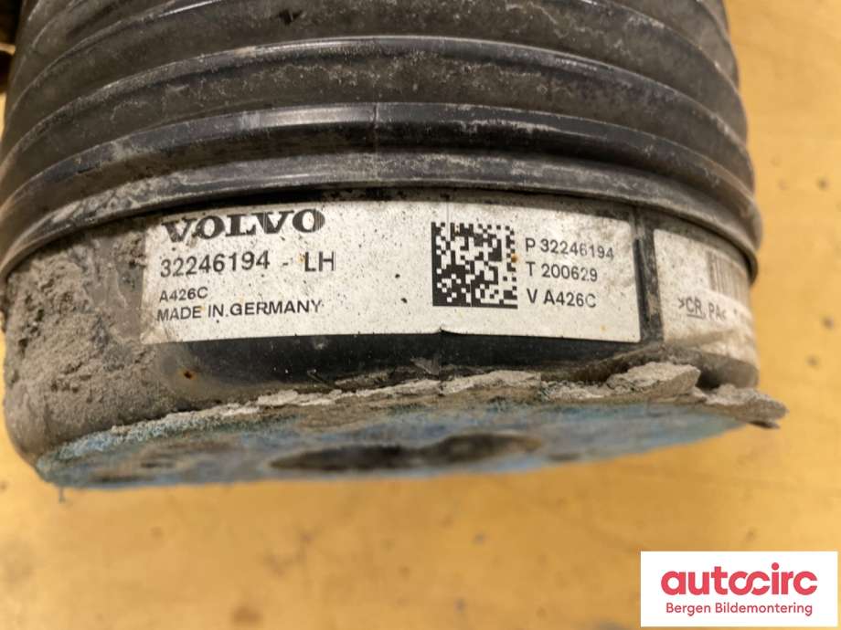 Fjær foran nivå luftpute/belg til Volvo XC60 2017-->> (Type II) (VOLVO|32246194|15.1400-2333.3)