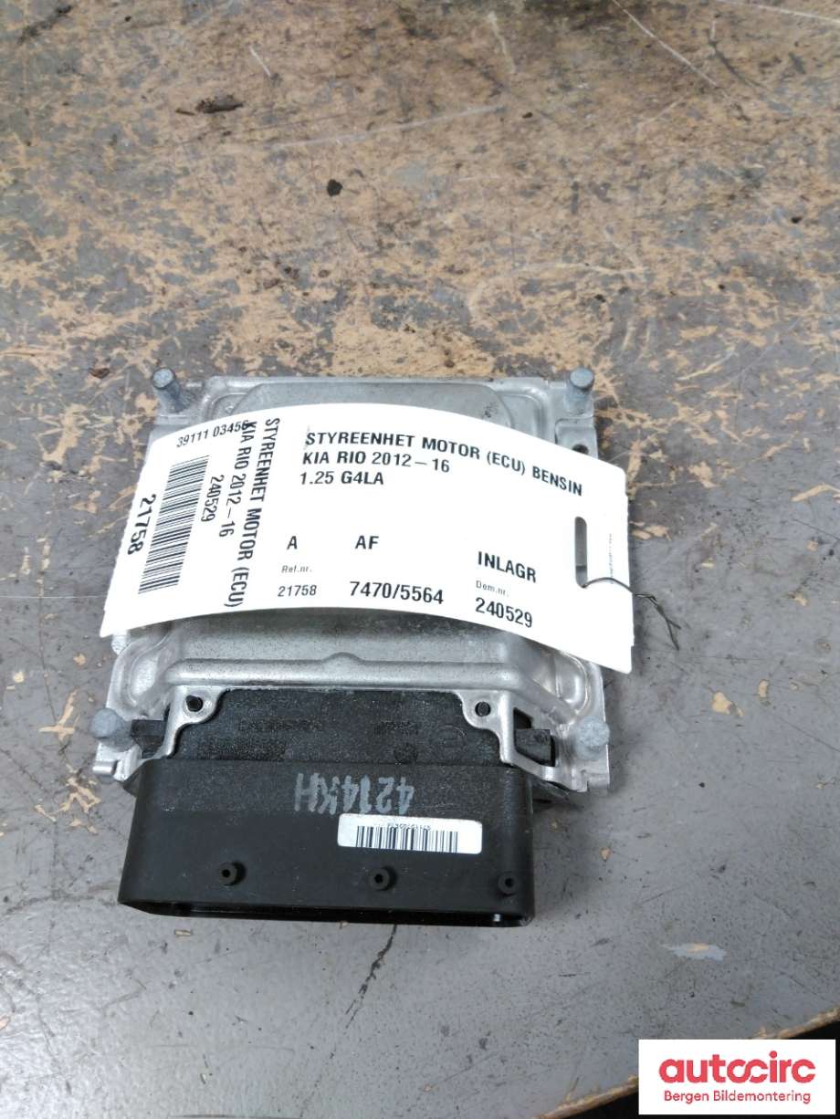 Styreenhet motor til Kia Rio 2011-2017 Type III (KIA|39111 03456|)