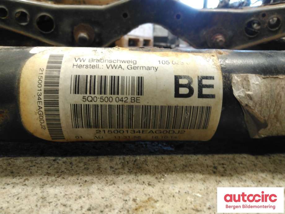 Bakaksel til VW e-Golf 2014-2017 (Fase 1)  (VOLKSWAGEN|5WA 505 315 B|)