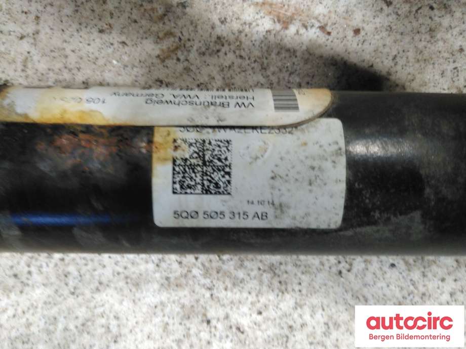 Bakaksel til VW e-Golf 2014-2017 (Fase 1)  (VOLKSWAGEN|5WA 505 315 B|)