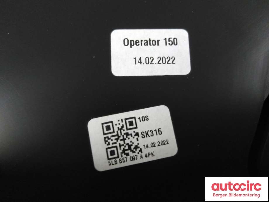 Hanskerom til Škoda Enyaq 2021-->> (5LB 857 097 A|)