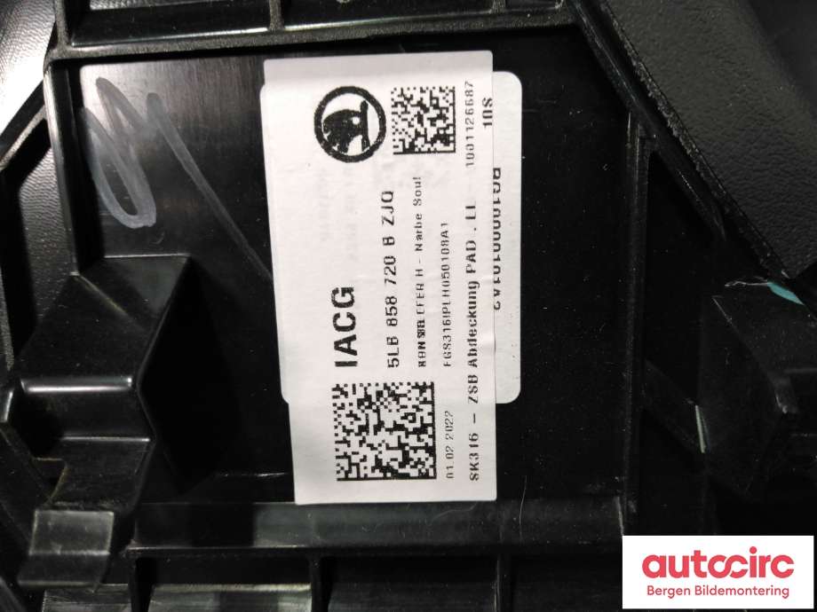 Diverse deler til Škoda Enyaq 2021-->> (5LB 858 720 B|)