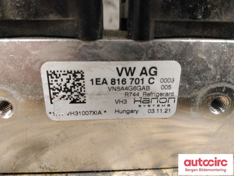Varmeapparat diverse til Škoda Enyaq 2021-->>  (1EA 816 701 D|1EA 816 701 C|)