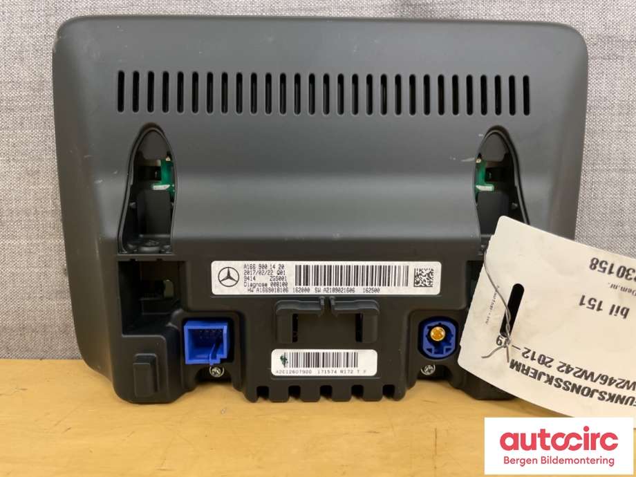 Instrument kjørecomputer til Mercedes B-Klasse 2011-2018 (W246) (W246) (MERCEDES|A 166 900 14 20|A 166 900 44 21|A166 900 14 20)