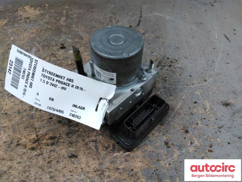 Styreenhet ABS til Toyota Proace, 2016-->> (Type II)  (TOYOTA|SU001B4191)