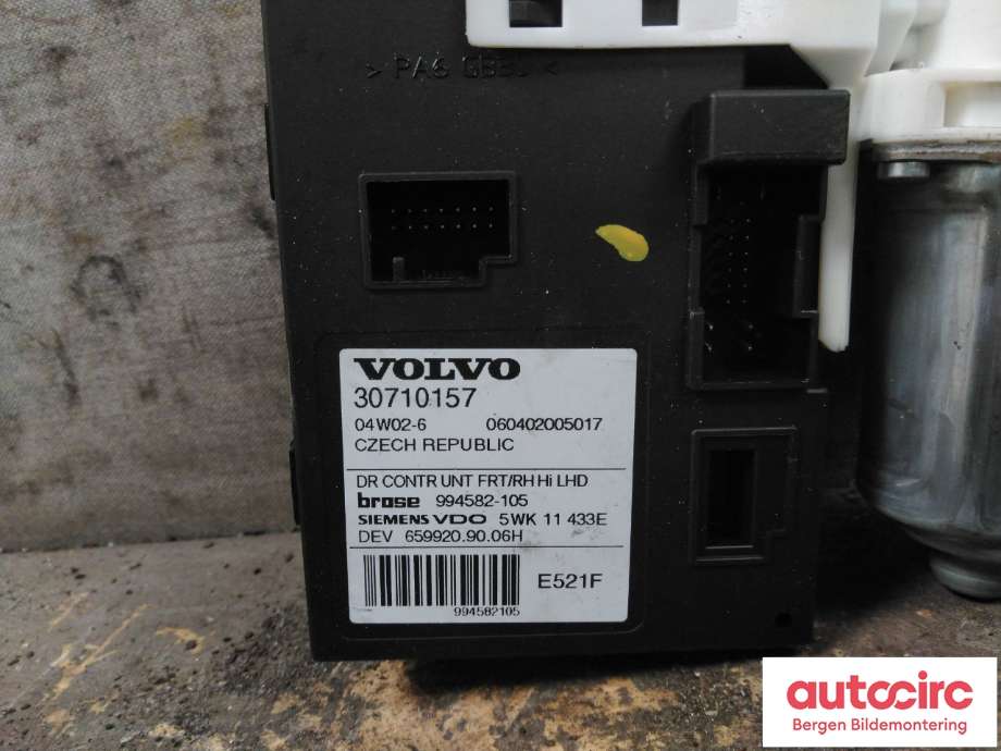 Ruteheis høyre til Volvo V50 2004-2007 (Fase 1)  (VOLVO|30710489|)