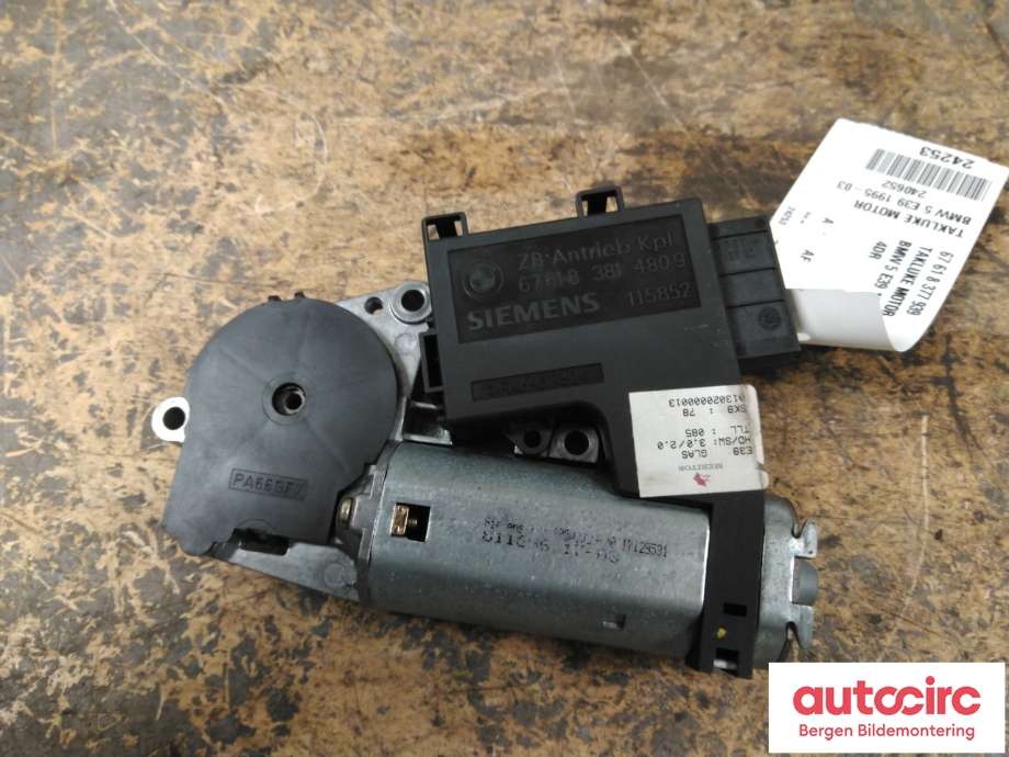 Takluke motor til BMW 5-Serie 1996-2003 (E39) (E39) (BMW|67 61 8 377 939|)