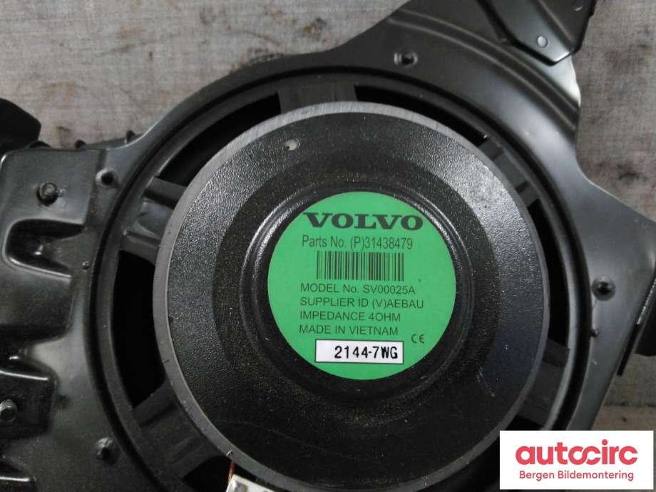 Bilstereo høyttaler til Volvo C40 Recharge 2021-2024 (VOLVO|31438479|)