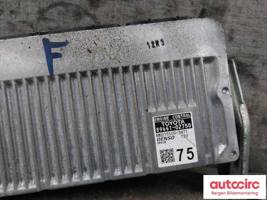 Styreenhet motor til Toyota Auris 2015-2019 (Type II, Fase 2)  (TOYOTA|89661-0Z750|)